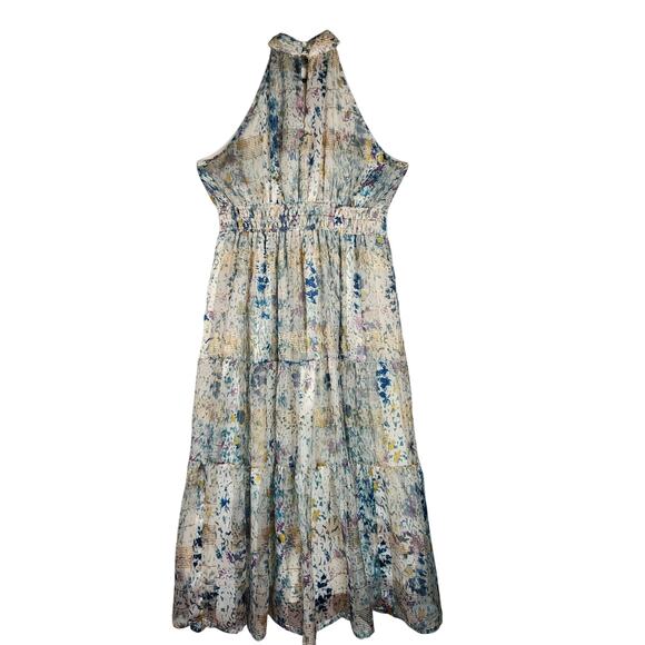 Anthropologie Somerset Collection Halter Edition Midi Dress Women’s SZ LG - Picture 4 of 16